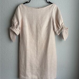 Charlotte Brody Pink Tweed Bateau Midi Dress